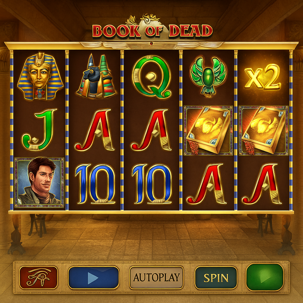 DivaSpin - Book of Dead Slot - Jeu d'aventure égyptienne