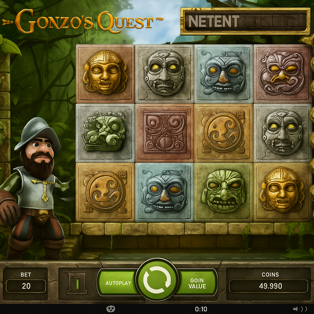 DivaSpin - Gonzo's Quest Slot Game by NetEnt